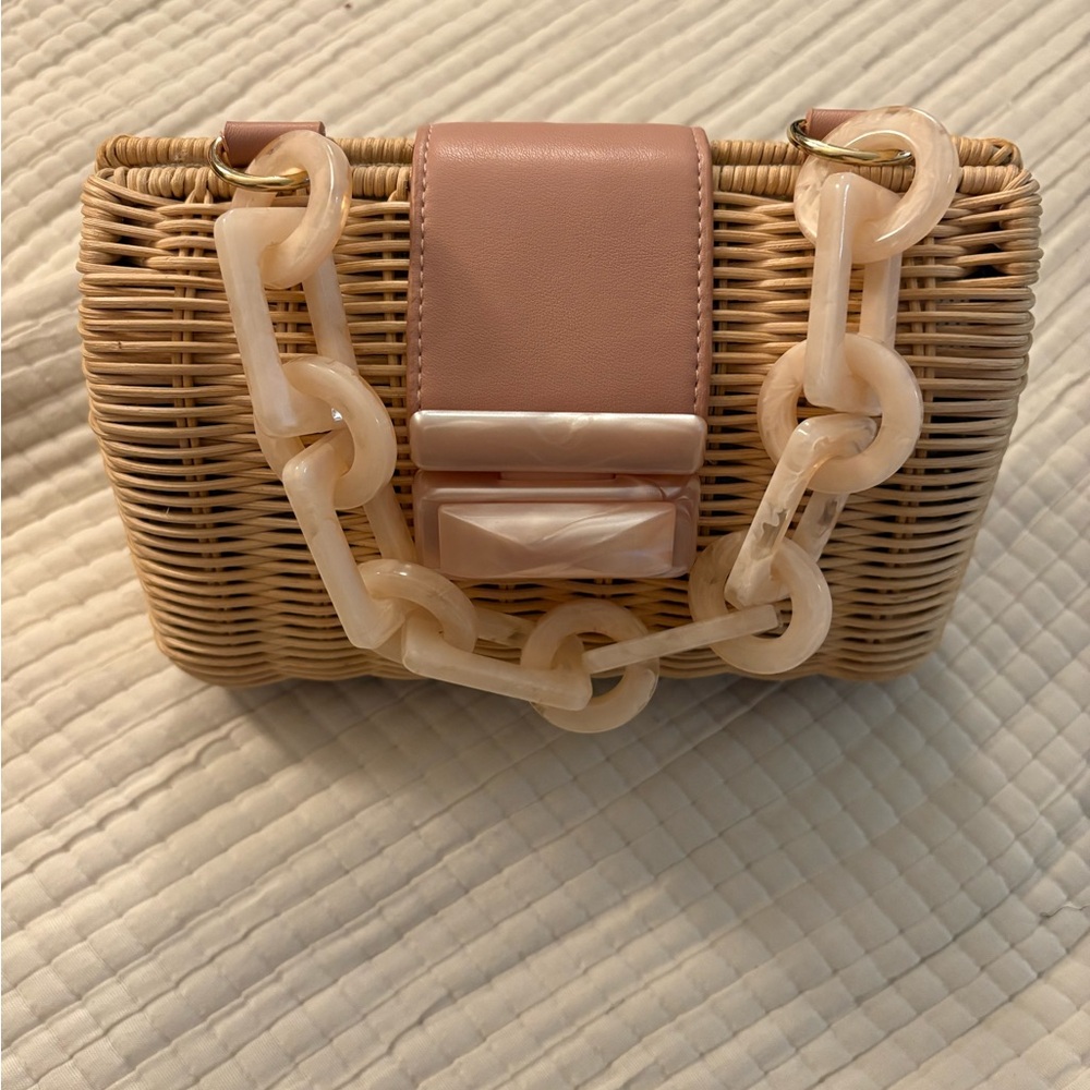 BTB LOS ANGELES Rattan Top handle bag